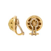 YELLOW GOLD NECKLACE AND CLIP EARRINGS