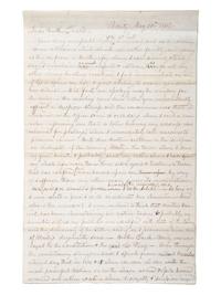 [SLAVERY & ABOLITION] -- [CIVIL WAR]. 10-page letter with extensive pro-Union and pro-slavery sentiments. Unity, [NH?], 30 May 1862.