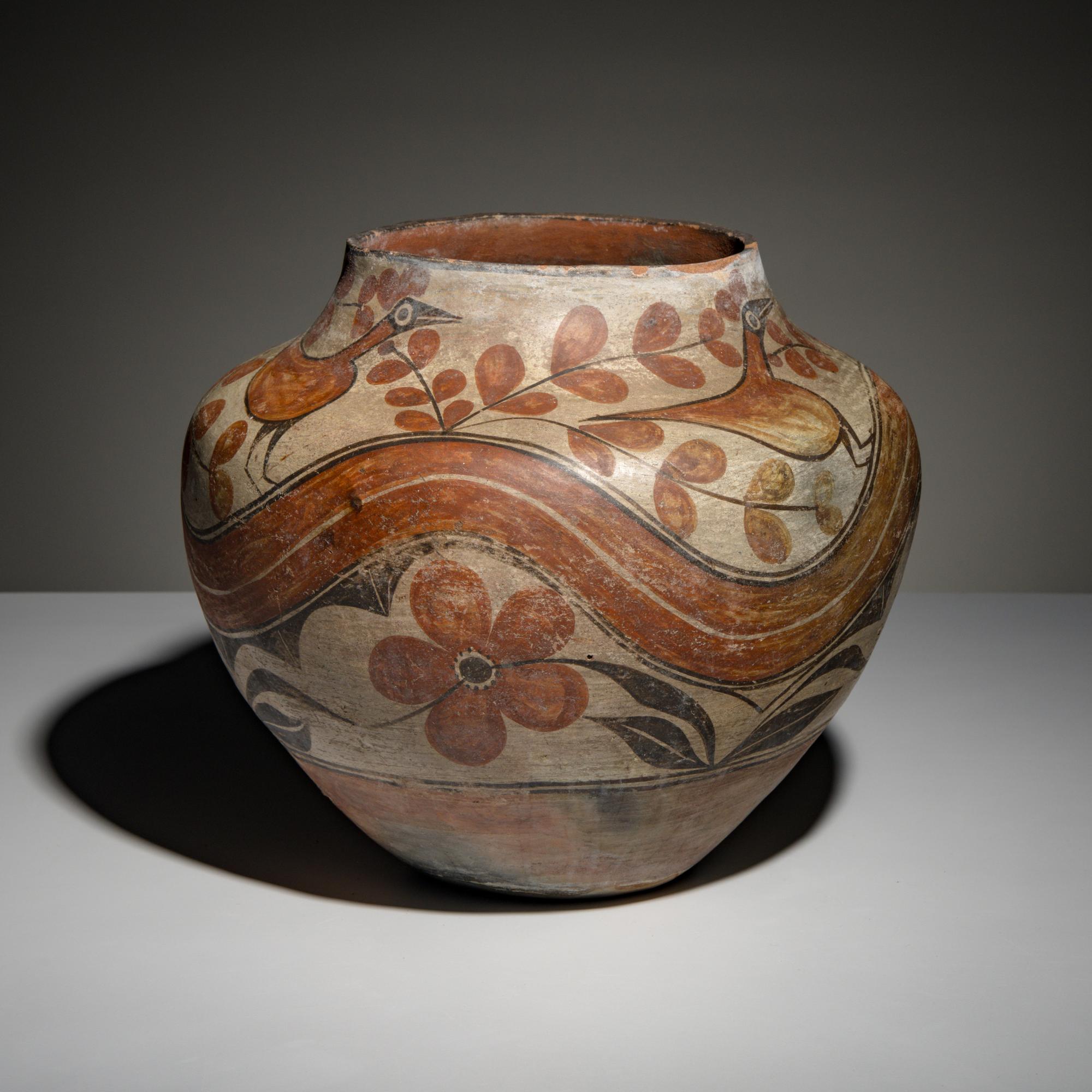 Zia Polychrome Pottery Olla