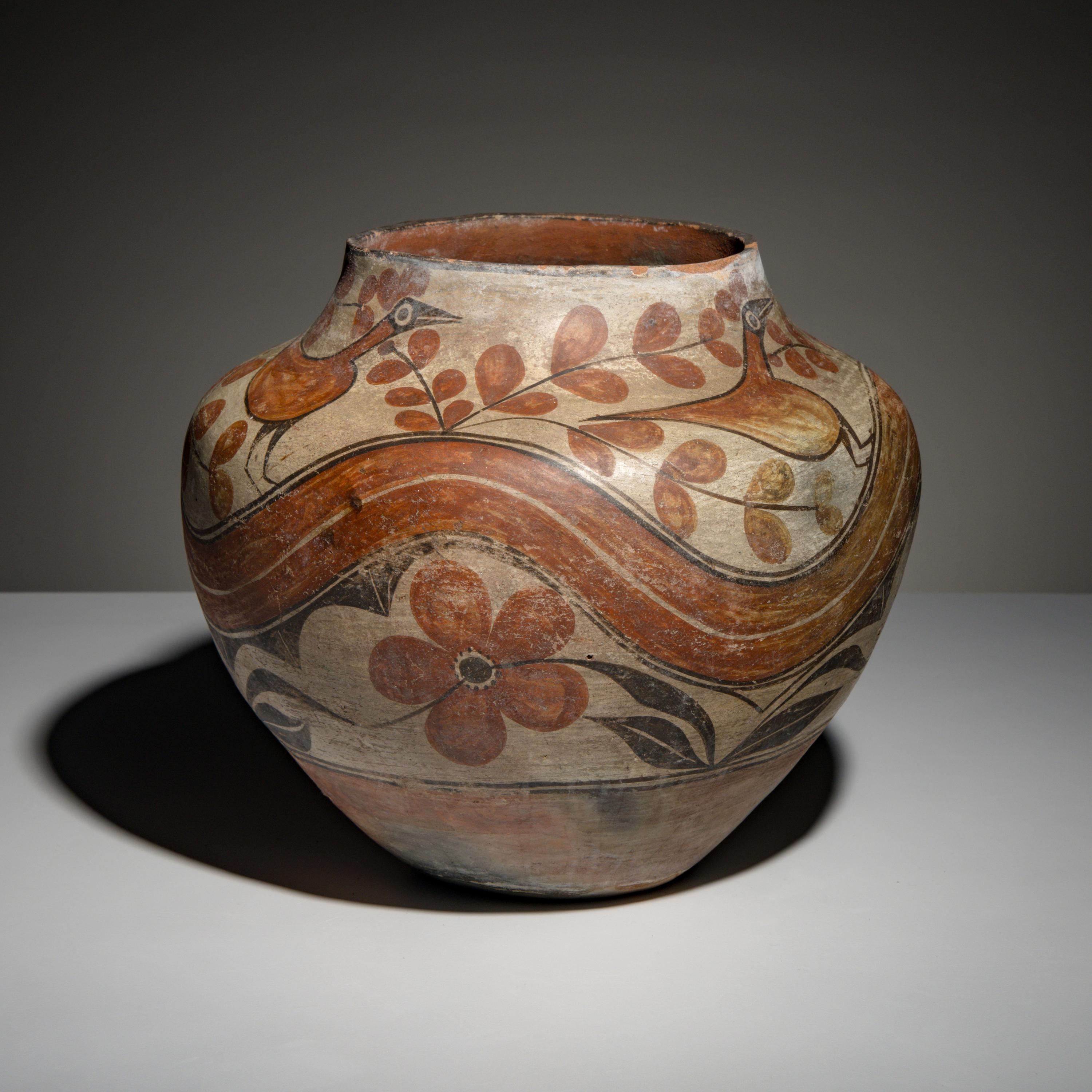 Zia Polychrome Pottery Olla