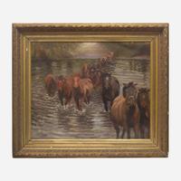 Cecil Arthur Varnon (British, B. 1955) after Sir Alfred Munnings (British, 1878–1959) The Ford