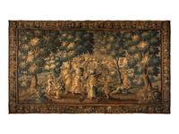 A Flemish Verdure Wool Tapestry