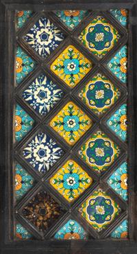 A Moroccan Tile-Inset Low Table