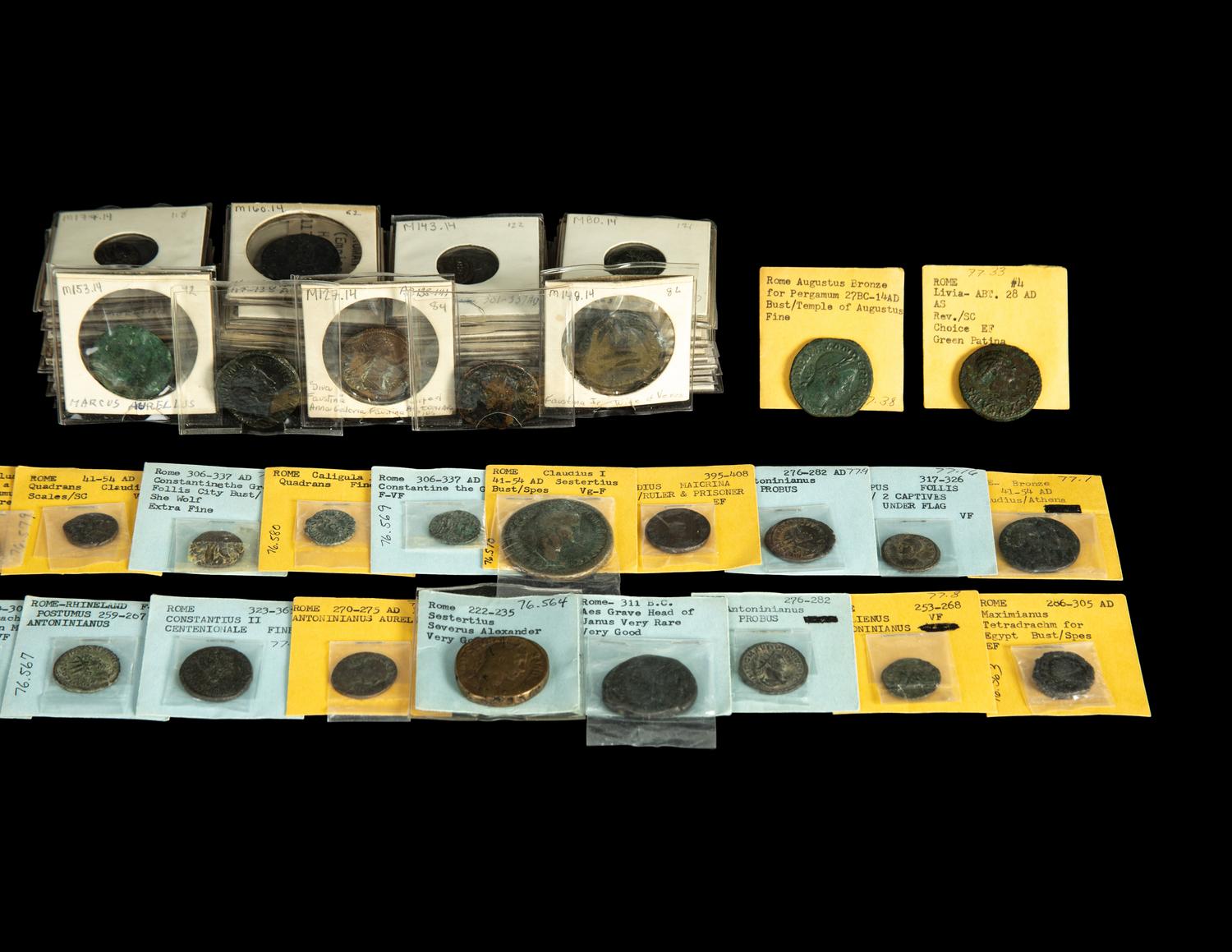[ANCIENT] A Large Collection of Roman Bronze Coins (4th Century BCE-3rd Century CE)