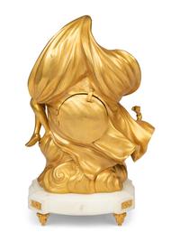 A French Ormolu and Marble Figural Clock
