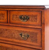 A George III Style Walnut-Veneered Chest of Drawers