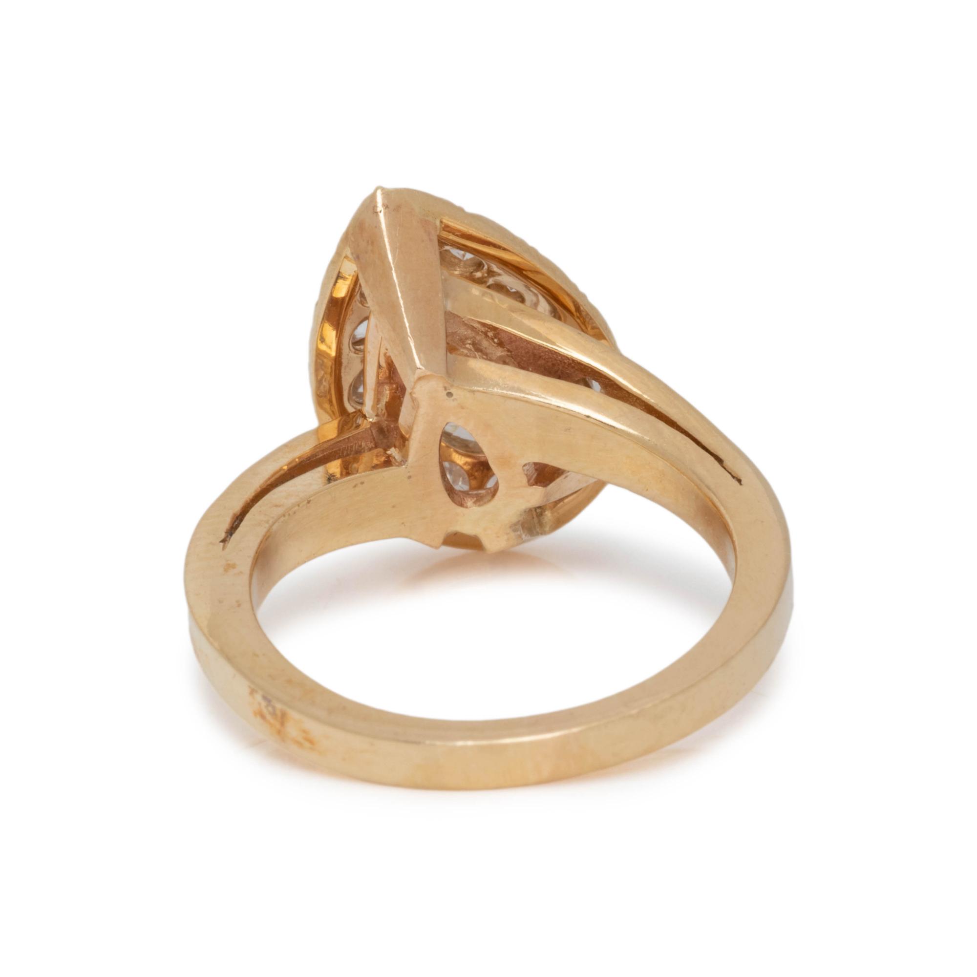YELLOW GOLD AND DIAMOND RING