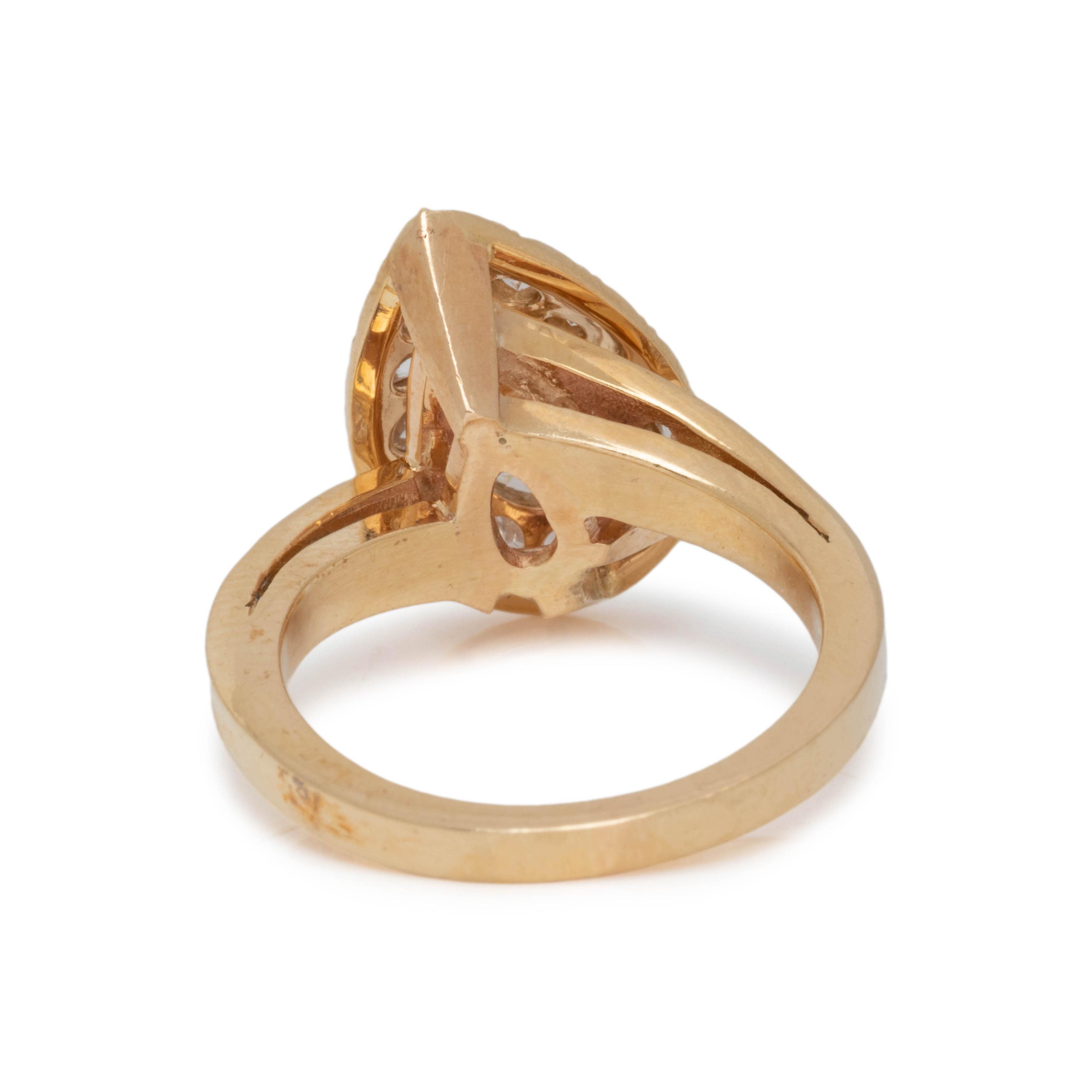 YELLOW GOLD AND DIAMOND RING