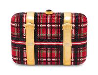 Judith Leiber Tartan Trunk M inaudière