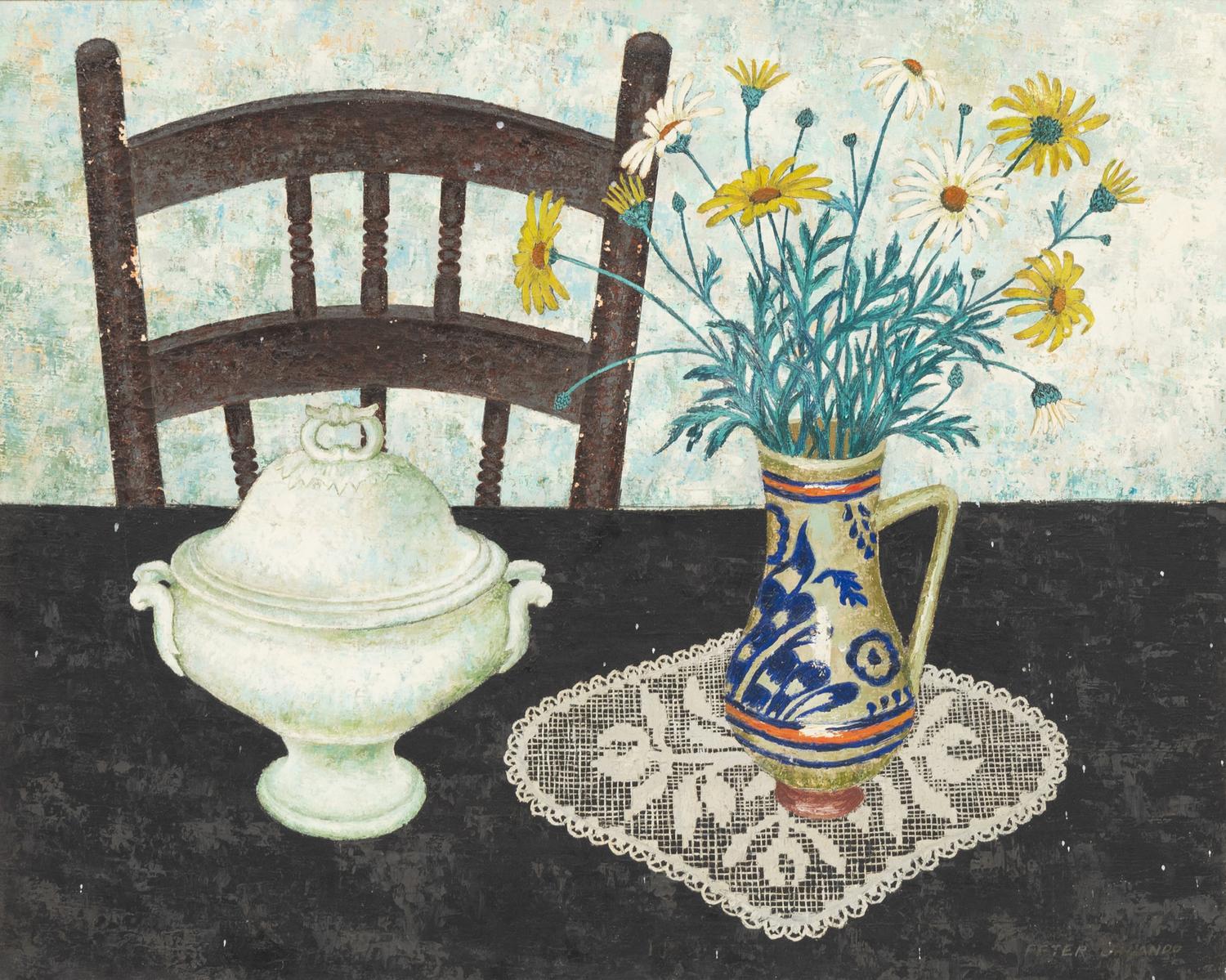 Still Life with Daisies and Tureen