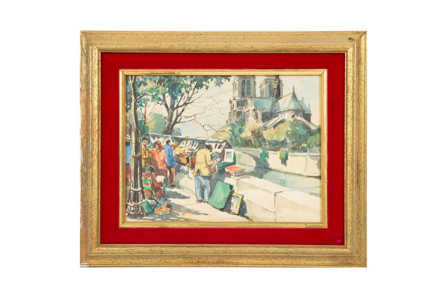 Eighteen Parisian Street Scene Paintings