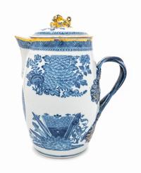 A Chinese Export Blue Fitzhugh Porcelain Pitcher