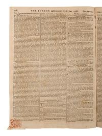 [REV WAR]. London Chronicle . Vol. XL, No. 312. London, England: J. Wilkie, 21 December 1776.