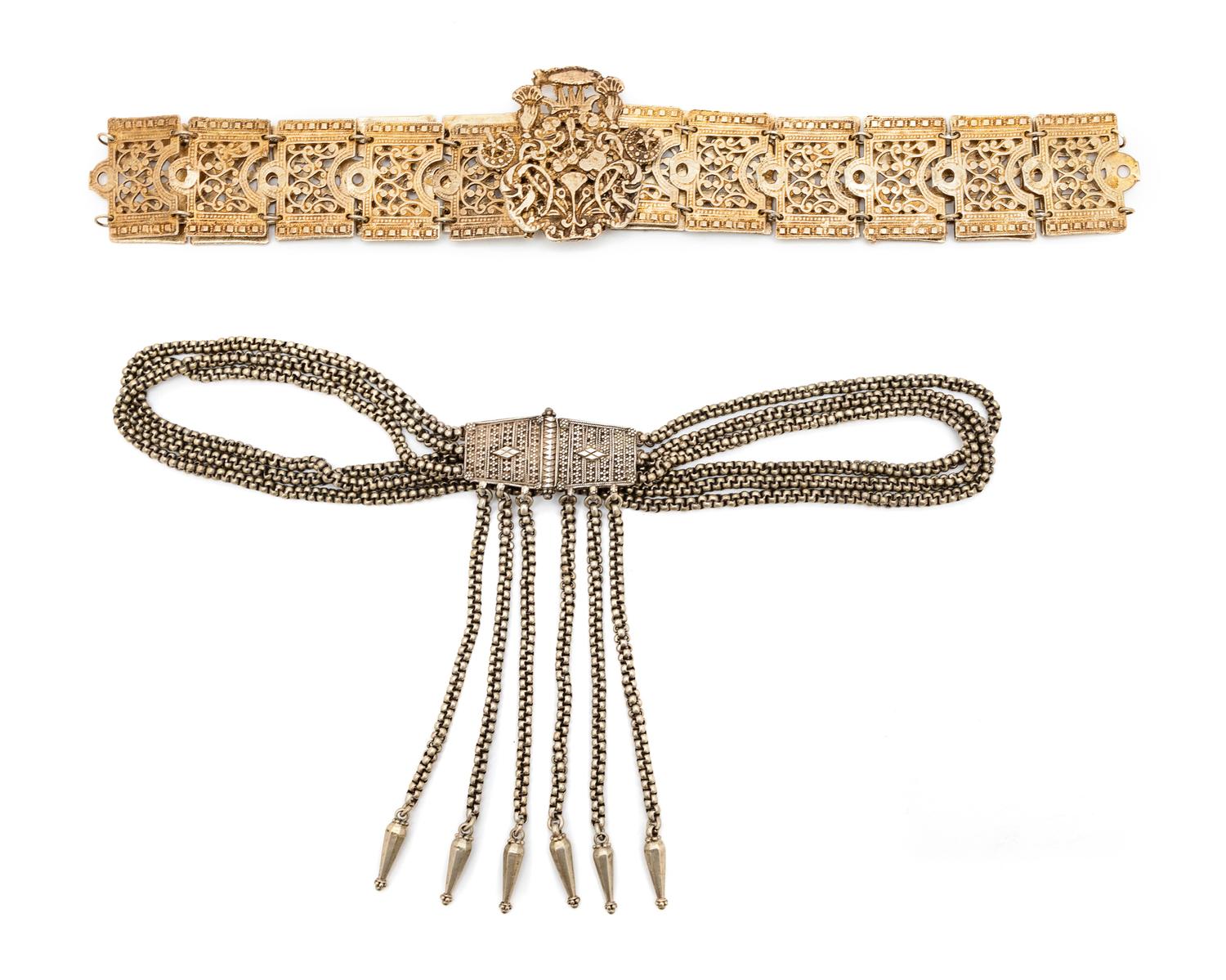 A Collection of Buckles, Belts and Chains