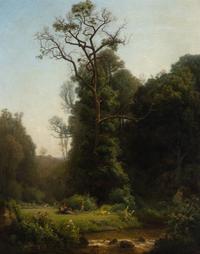 Landscape with Shepherd and Stream
