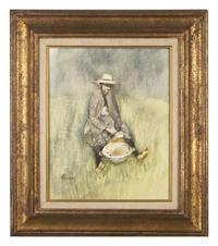Asparagus Lady , Four Fishermen , and Napoleon on a Horse (a group of three works)