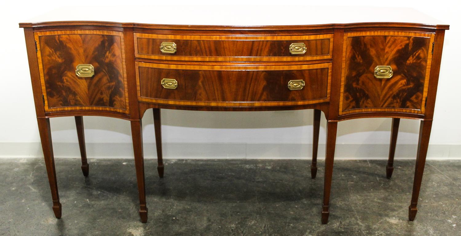 A Berkey and Gay Georgian Style Sideboard Height 35 1/4 x width 68 x depth 23 inches. — CIRCA 1929-1948