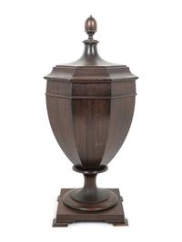 An English Mahogany Cutlery Urn