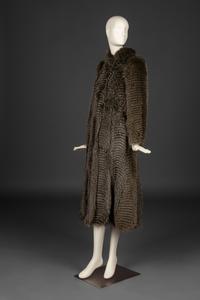 Fendi Horizontal Fox Fur Coat with Wool Overcoat, 1970-80s