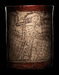 A Maya Codex Style Cylinder Vessel