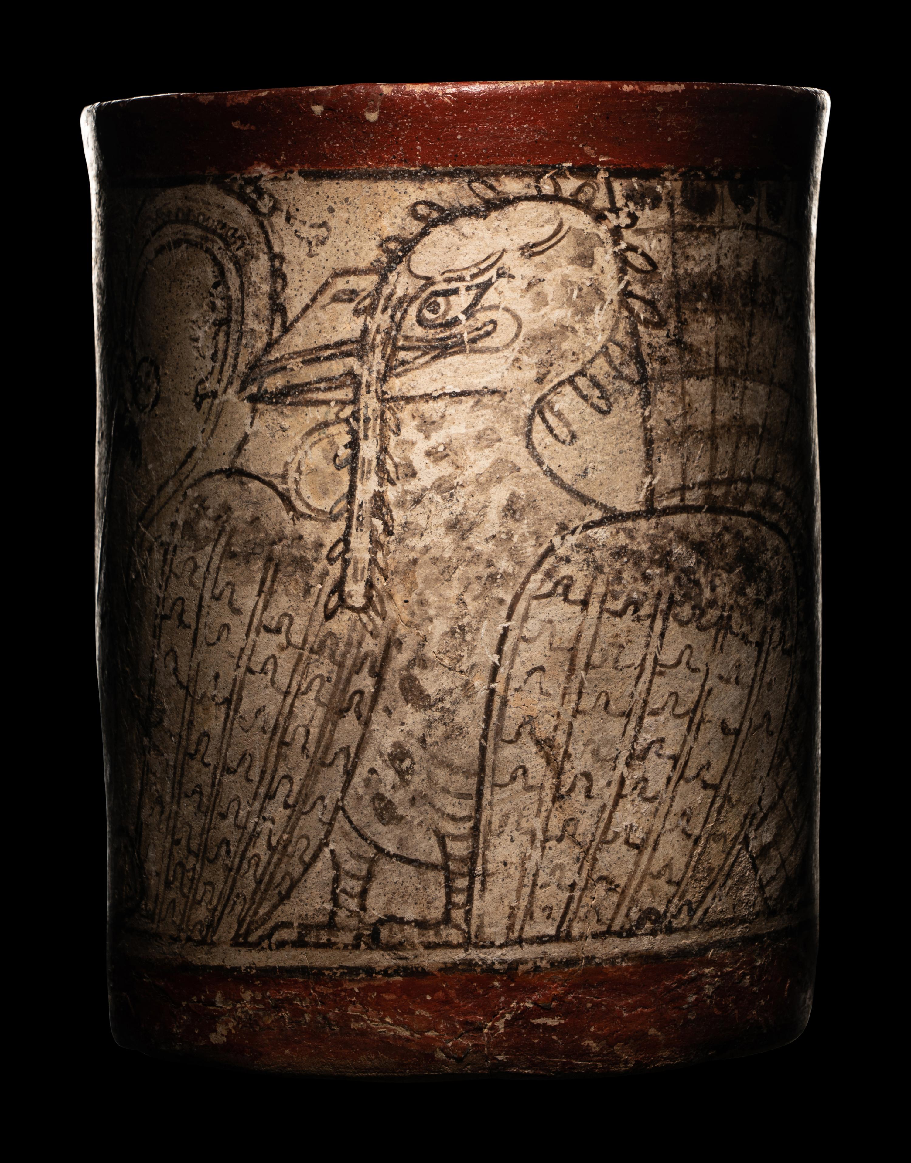 A Maya Codex Style Cylinder Vessel
