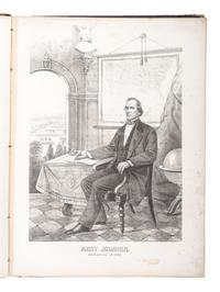 [CIVIL WAR]. EHRGOTT, FORBRIGER & CO., lithographers. Group of 37 lithographs of Civil War politicians, generals, and admirals. Ca 1862.