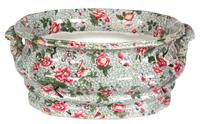 A Spode New Faience Porcelain Jardiniere Height 7 1/2 x length 18 inches.