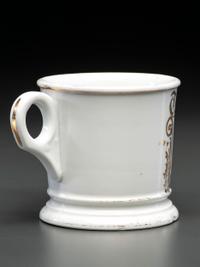 A Linesman's Porcelain Occupational Shaving Mug