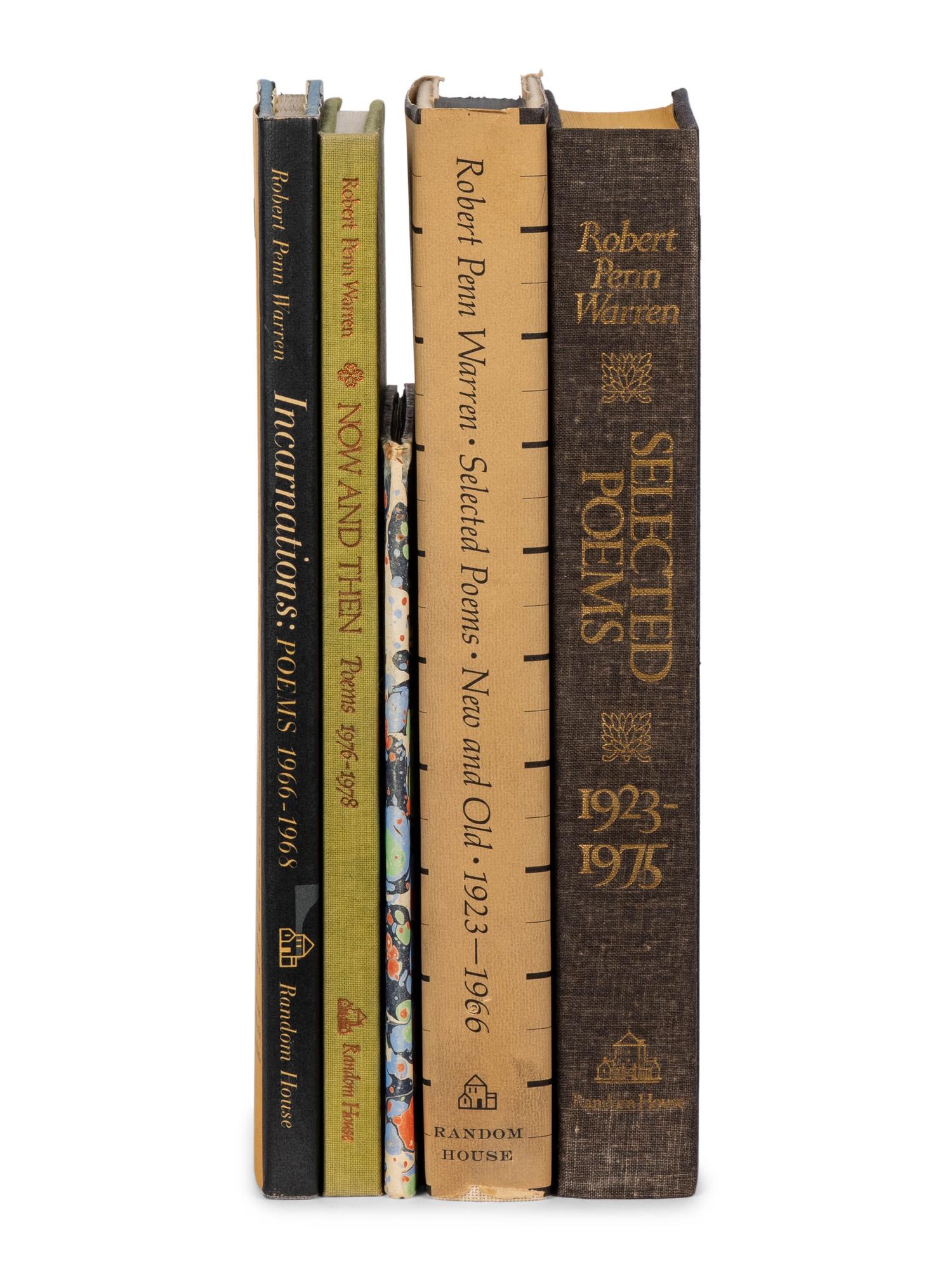 WARREN, Robert Penn (1905-1989). A group of 8 works, ALL SIGNED BY WARREN, comprising: