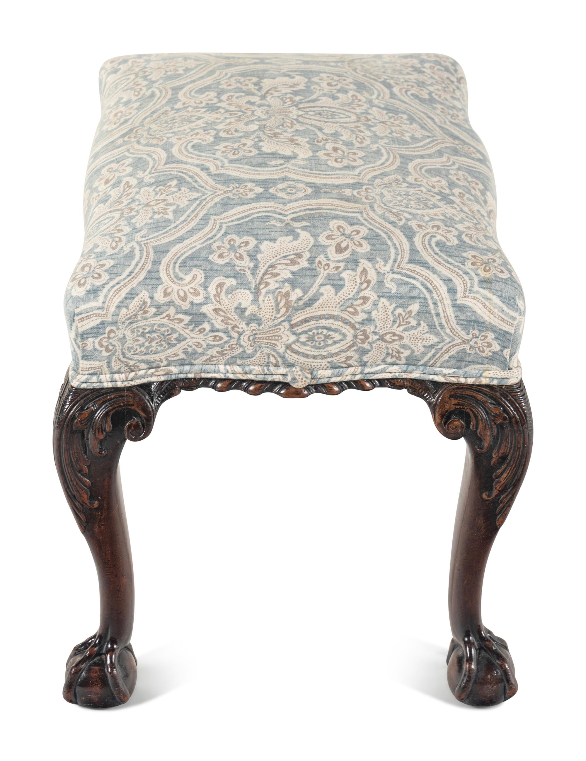 A George II Style Mahogany Stool