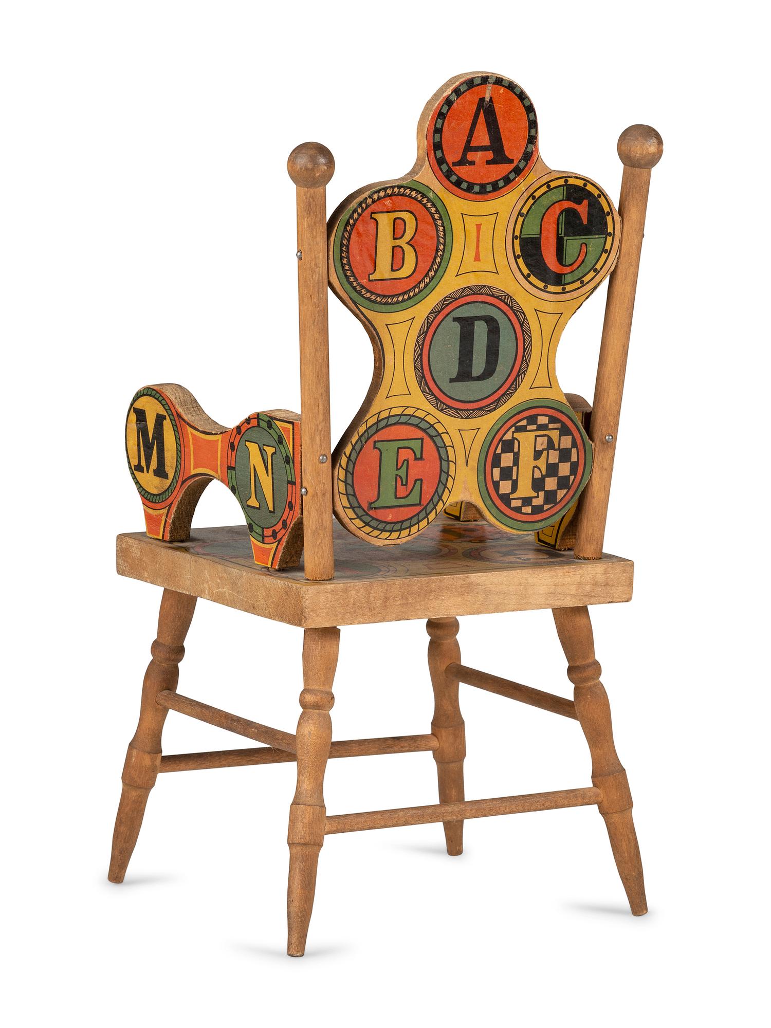 A Collection of Lithograph Paper on Wood Children's Learning Toys