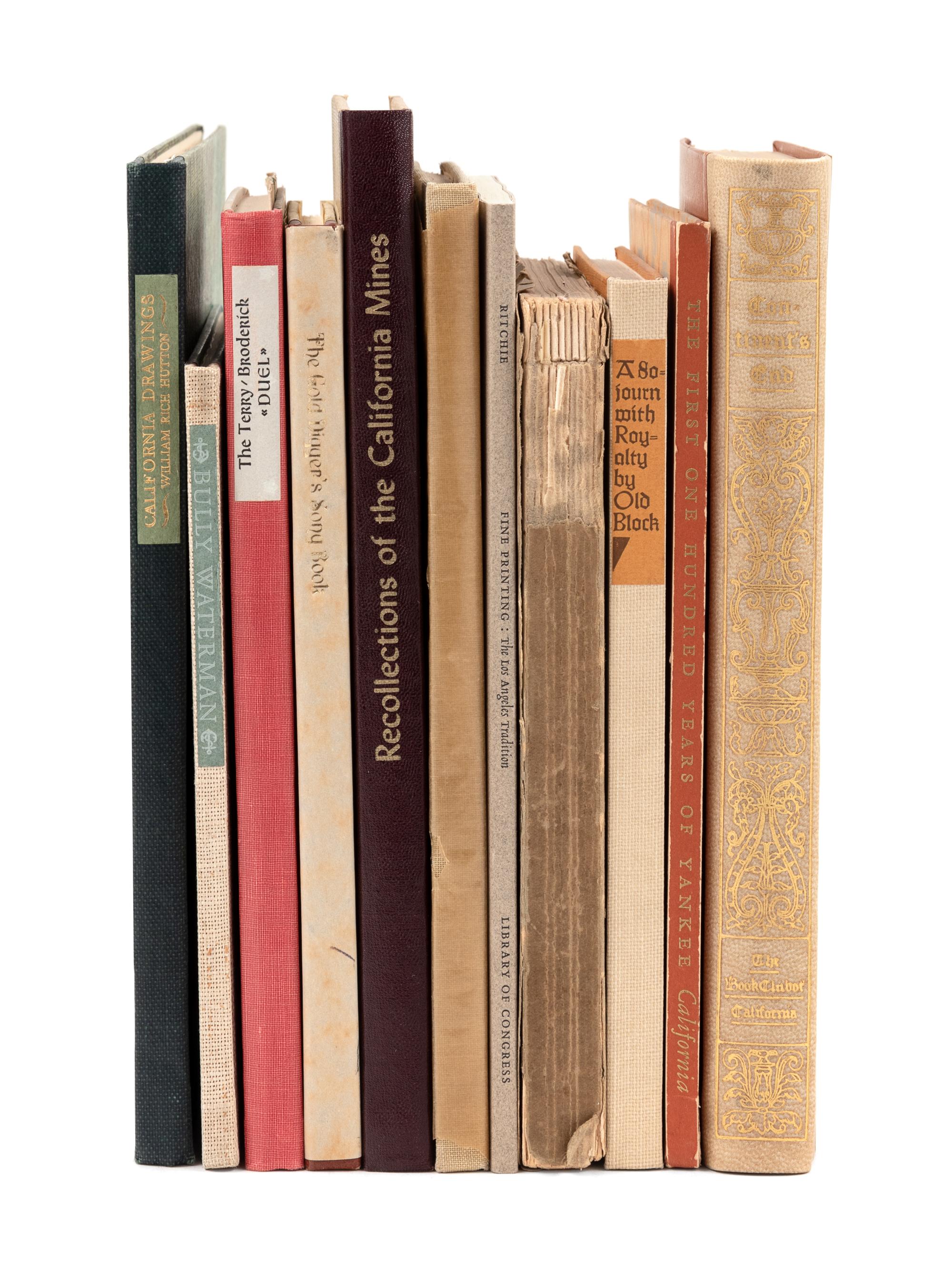 [FINE PRESS]. A group of 11 works about California, comprising: