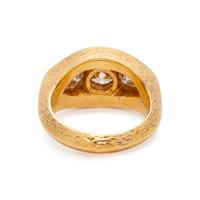 COLORED DIAMOND AND DIAMOND RING