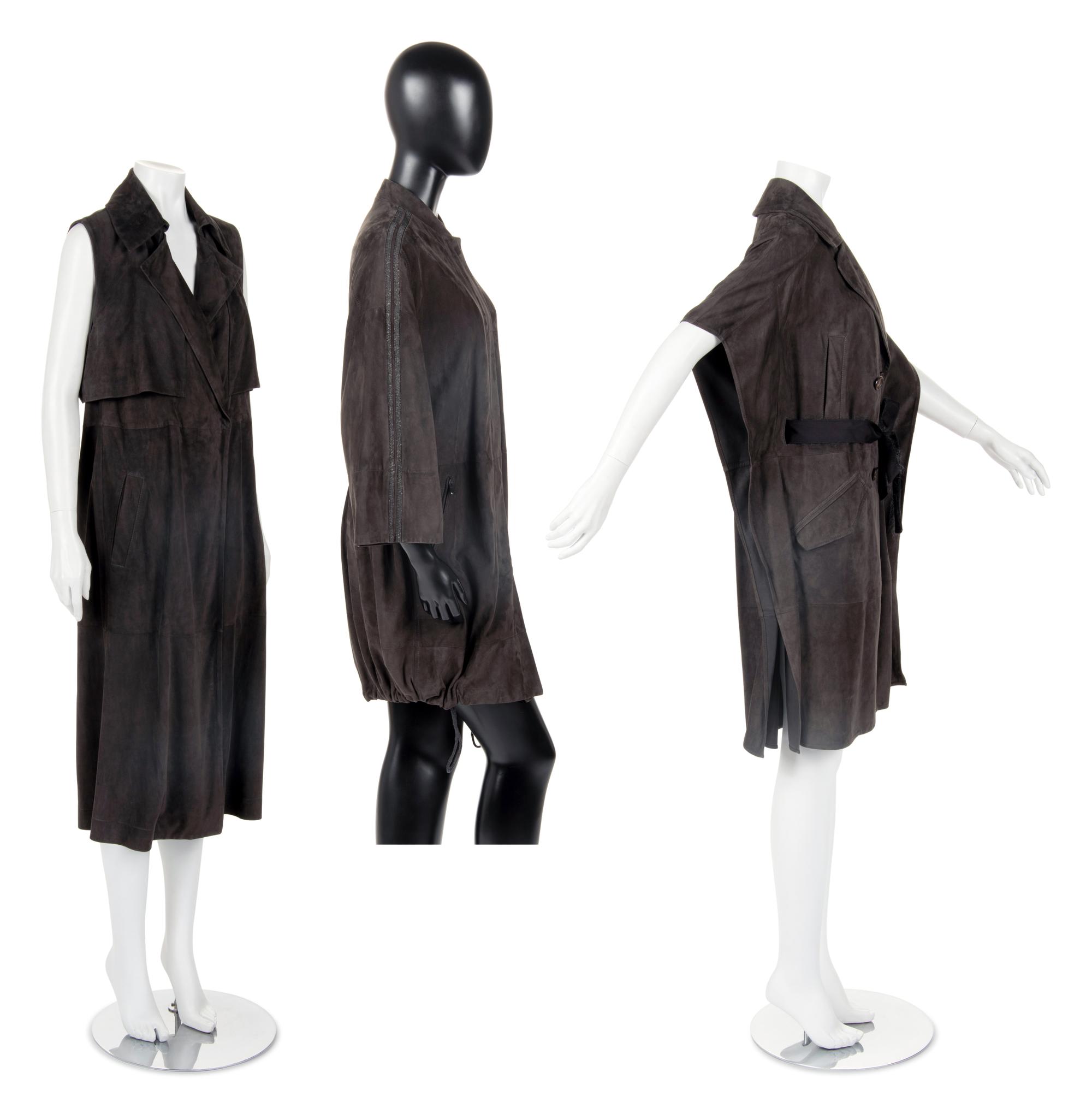 Three Brunello Cucinelli Suede Pieces