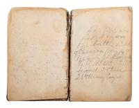 [CIVIL WAR]. Bible identified to CSA Private W.J. Bruce, 7th TN Infantry, found at the Battle of Resaca by Union Private J.A. Richmond, 103rd OH Infantry.