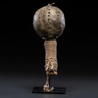 Plains Painted Hide Rattle, From the Collection of Dick Jemison, Alabama