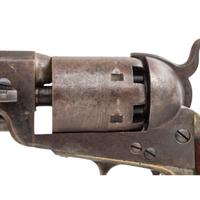 Colt Fourth Model 1851 Navy Revolver in Casing Made from an Old Box