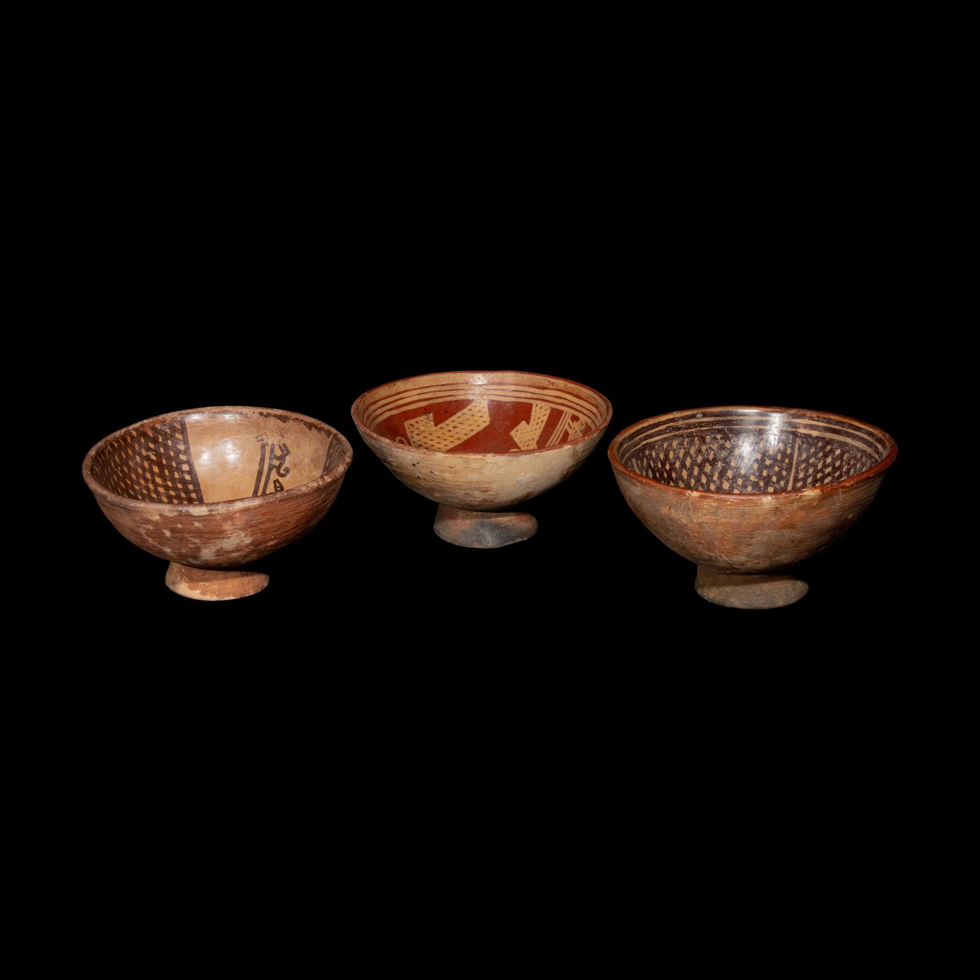 Three Nariño Polychrome Bowls