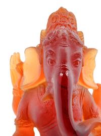 A Daum Glass Figure of Ganesha