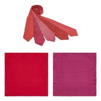 Hermès, Five Silk Neckties & Two Silk Pocket Squares