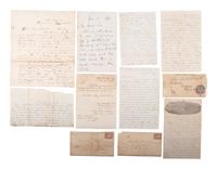 [CIVIL WAR-NEW YORK]. A group of letters and documents relating to New York regiments, comprising: