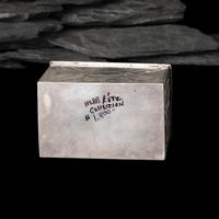Navajo Heavily Stamped Lidded Silver Box