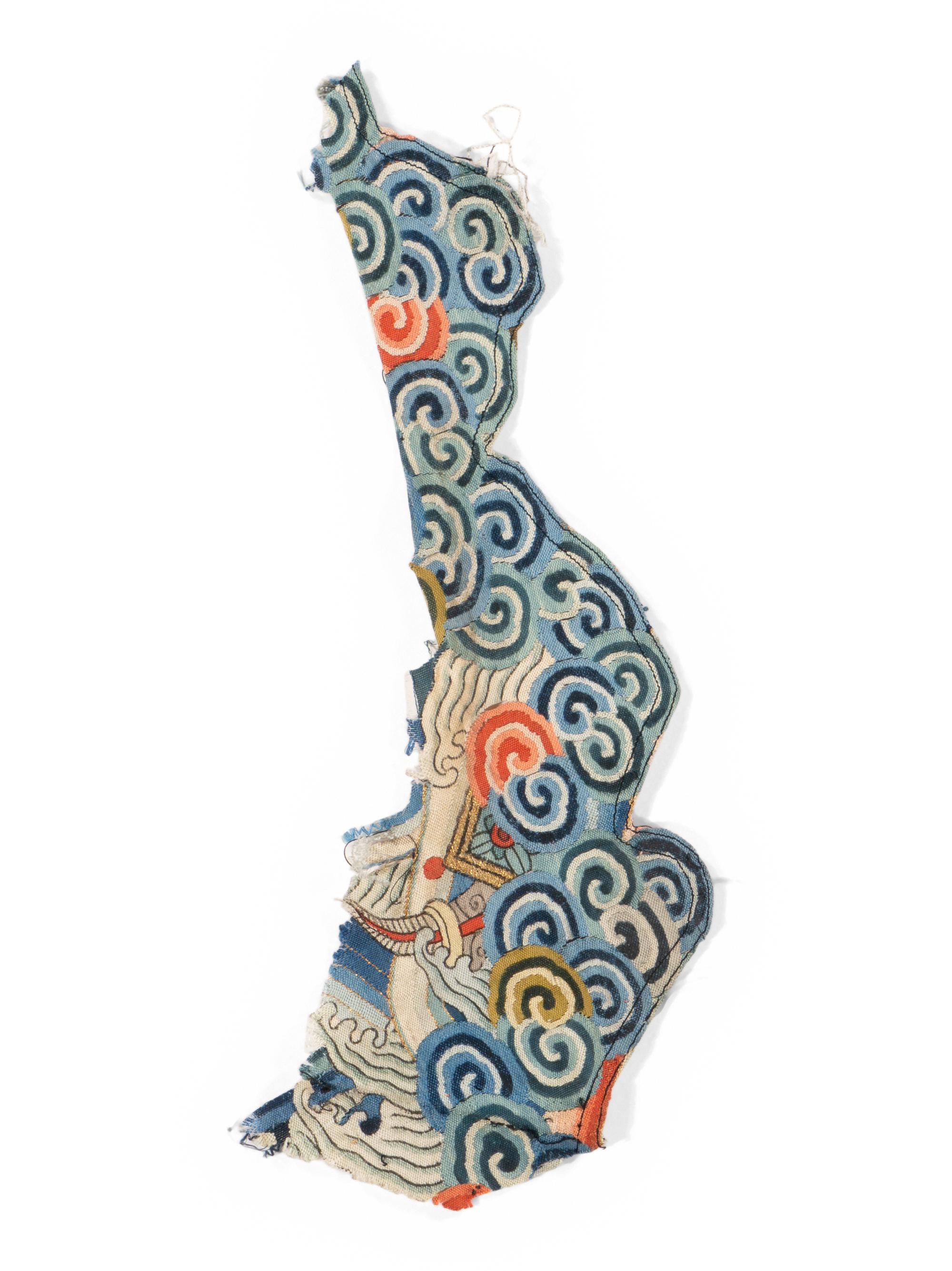 RELEASED TO MUSEUM -- A Group of Chinese Embroidered Silk Fragments