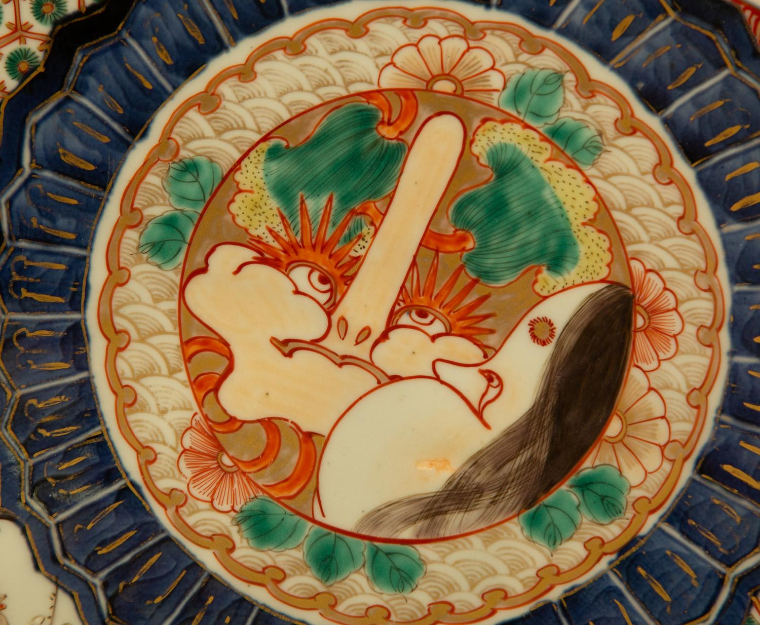 A Pair of Imari Porcelain Chargers