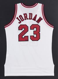A Michael Jordan Signed Autograph Chicago Bulls Jersey (Upper Deck Authenticated),