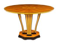 A Part-Ebonized Birch Dining Set