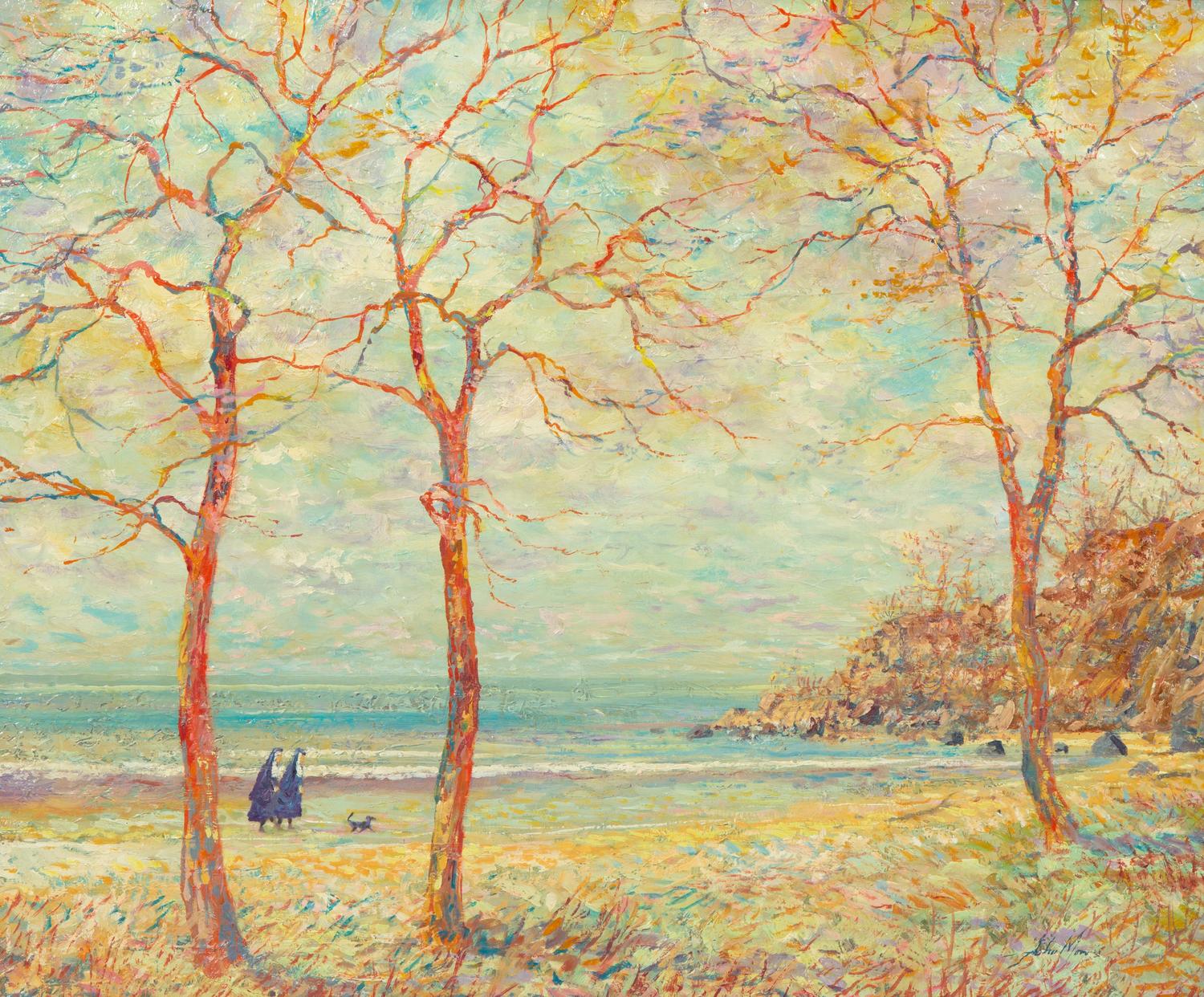 Nuns Walking on the Beach