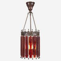 In the Style of Tiffany Studios (American, 1878-1933) Prism Hanging Light, circa 1905