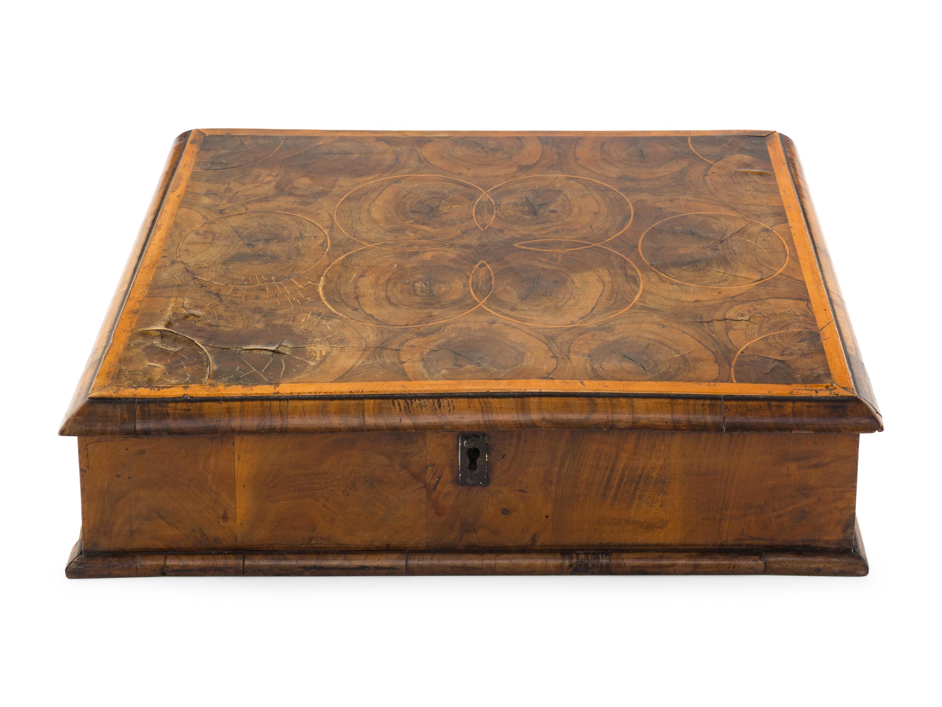 A William and Mary Oysterwood Lace Box