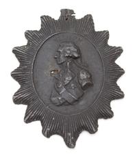 An English Cast Metal Medallion Depicting Admiral Lord Nelson Height 4 inches. — 19TH CENTURY